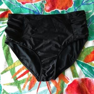NWOT High Waist Black Bikini Bottom